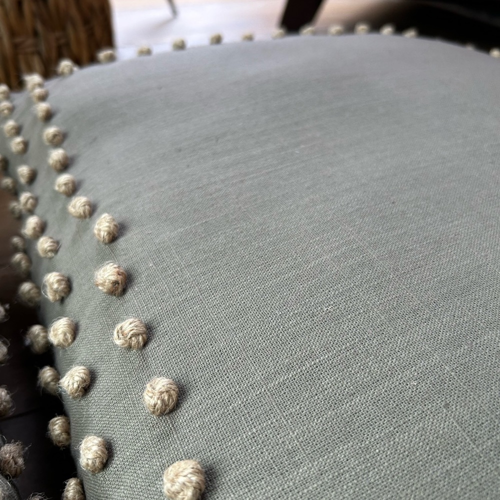 NWOT 20” x 20” Linen Throw Pillows, Olive Green, set of 2 - Picture 5 of 6